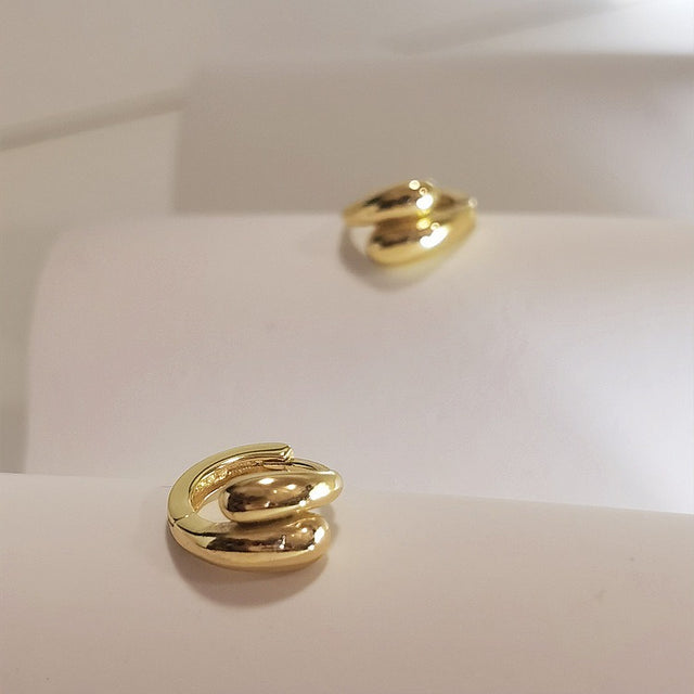 Water-drop Silver Earrings