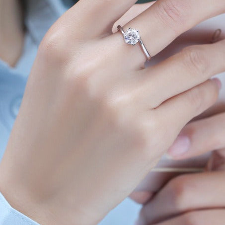 Six Prong Setting Diamond Ring