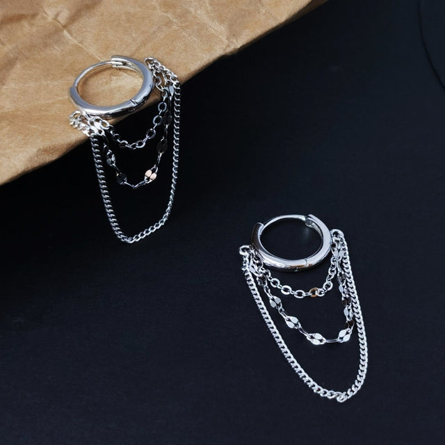 Stacked Chain Earrings