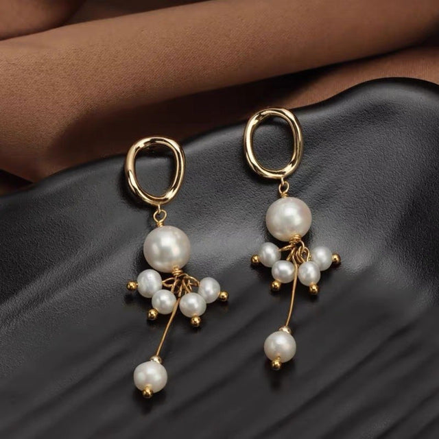 Pearl Tassel Earrings