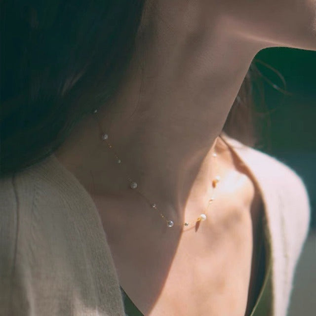 Mini Star Freshwater Pearl Necklace