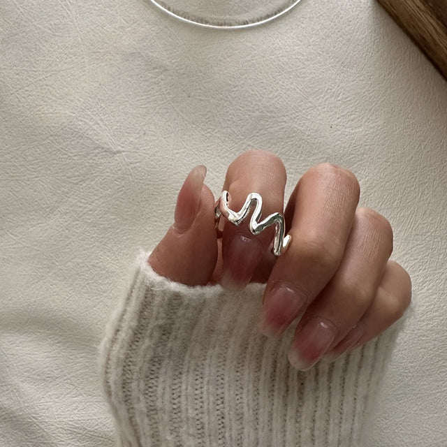 The Wave Silver Ring