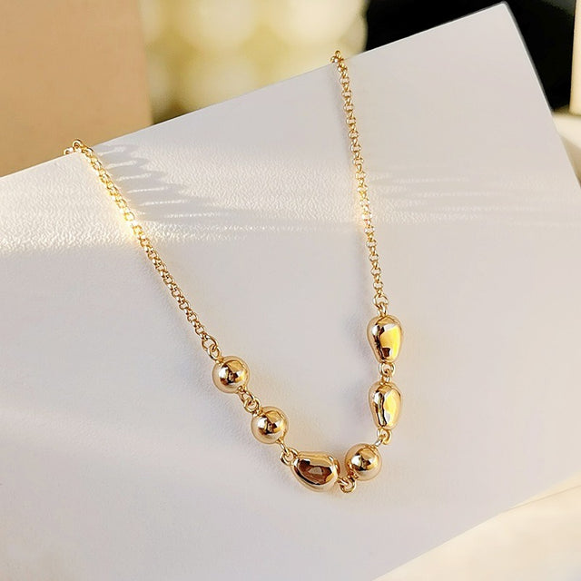 Gentle Beads Silver Necklace