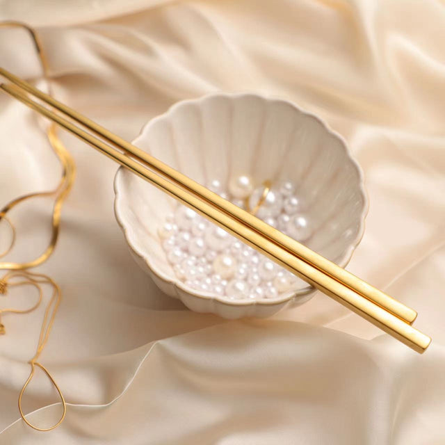 Gold Oriental Chopsticks