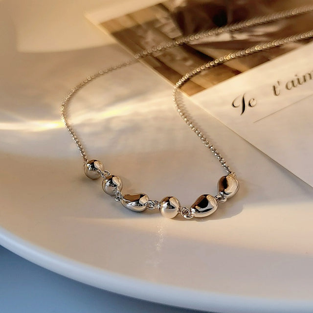 Gentle Beads Silver Necklace