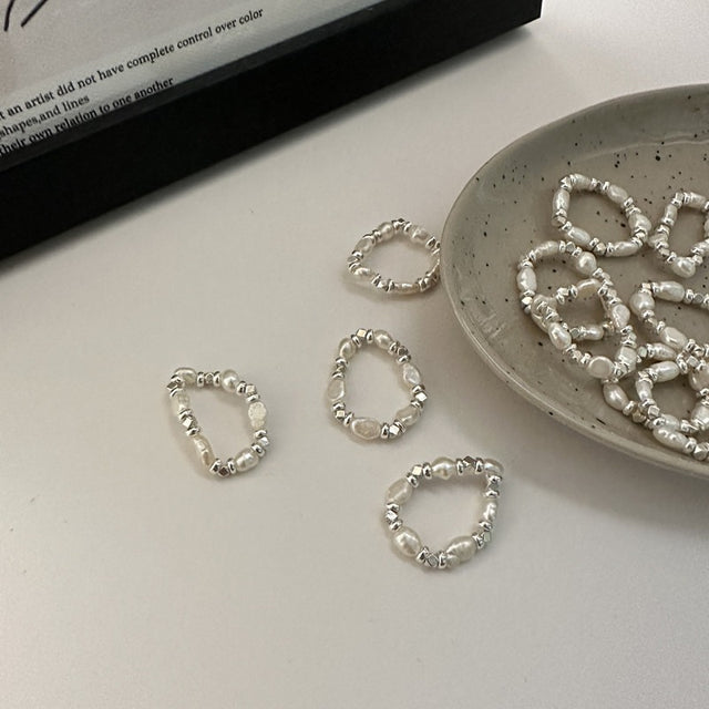 Baroque Pearl Silver Ring