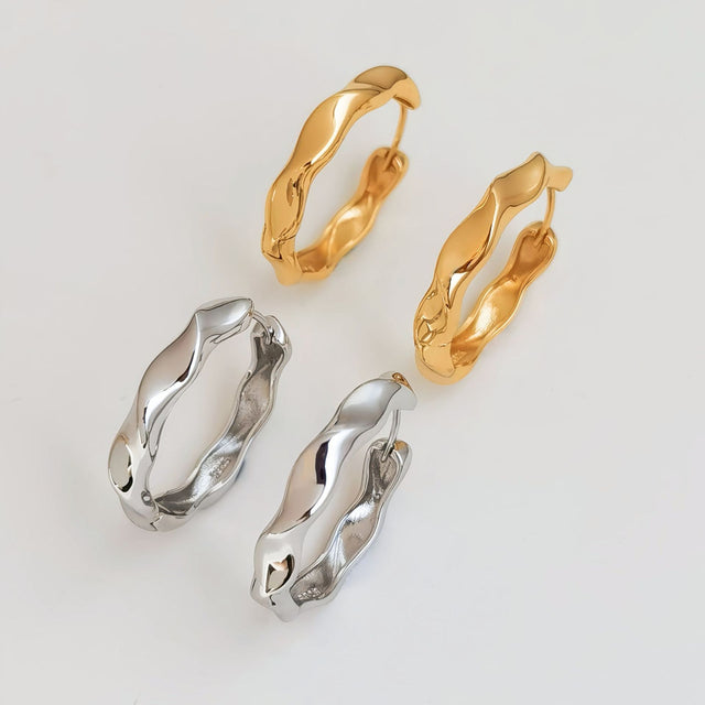 Silhouette Hoop Earrings