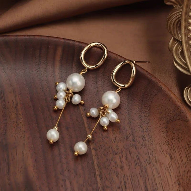 Pearl Tassel Earrings