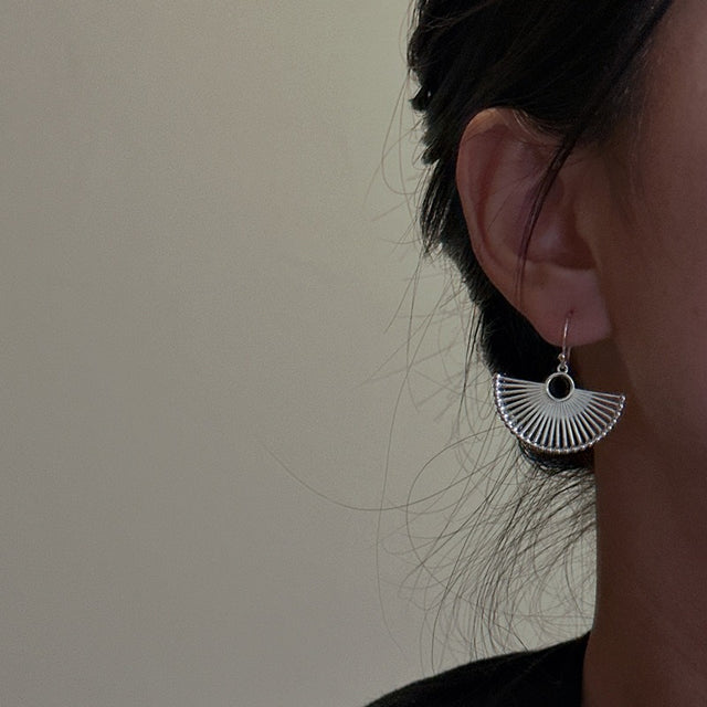 Peacock Silver Earrings