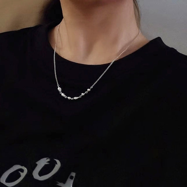 Gentle Beads Silver Necklace