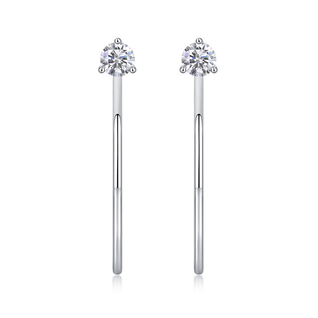 Hoop Dazzling Diamond Earrings