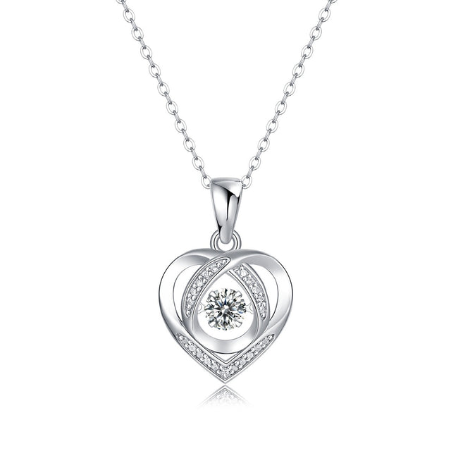 Love Heart Diamond Necklace