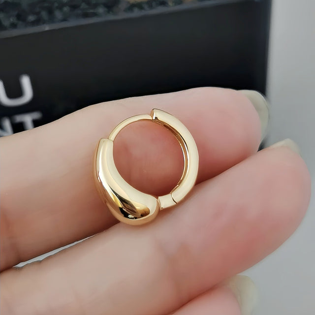 Curved Bean Earrings