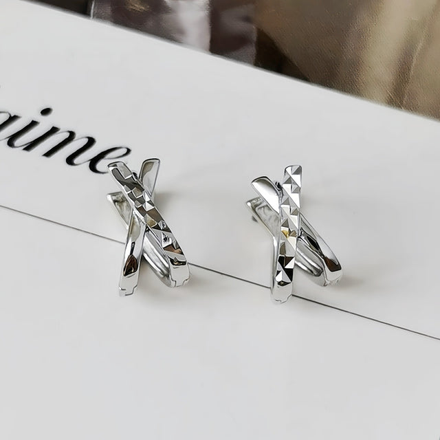 Cross Over Earrings