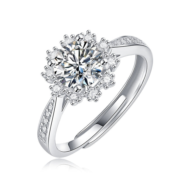 Snowflake Diamond Ring