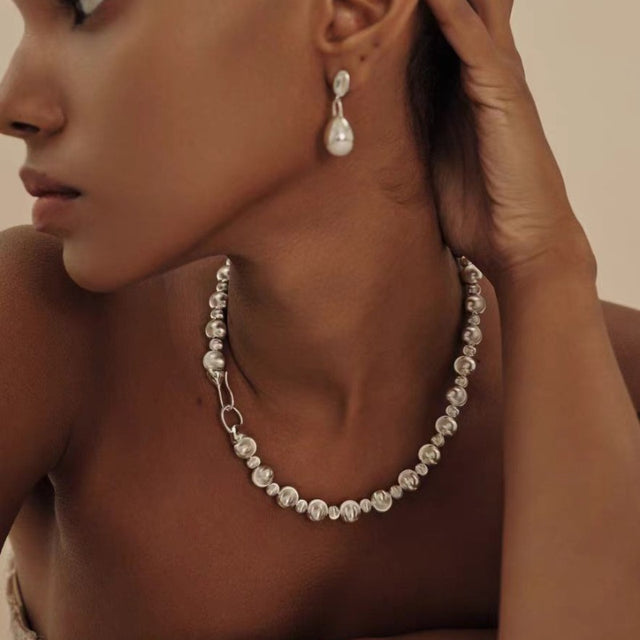 Metallic Balls Necklace