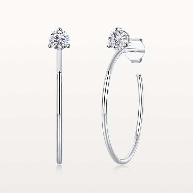 Hoop Dazzling Diamond Earrings