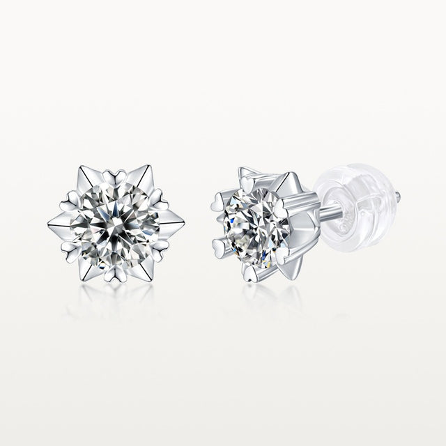 Snowflake Diamond Earrings