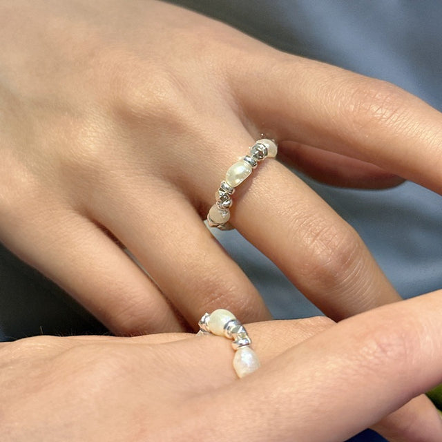 Baroque Pearl Silver Ring