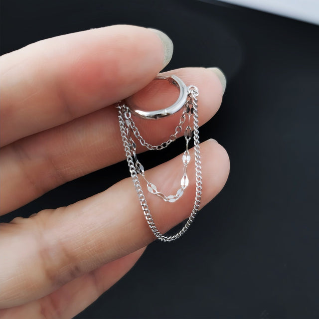 Stacked Chain Earrings