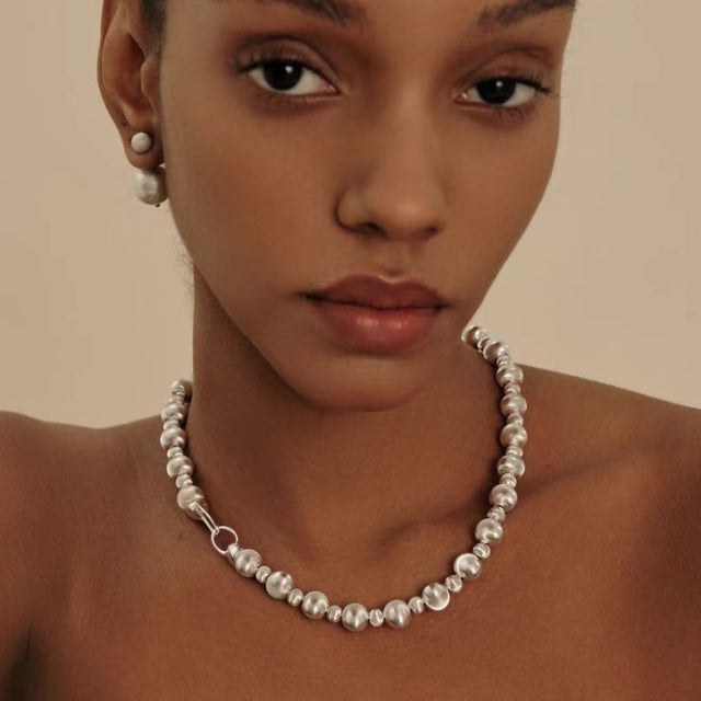 Metallic Balls Necklace