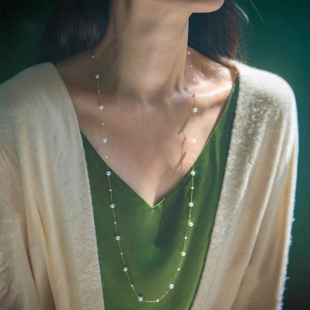 Mini Star Freshwater Pearl Necklace