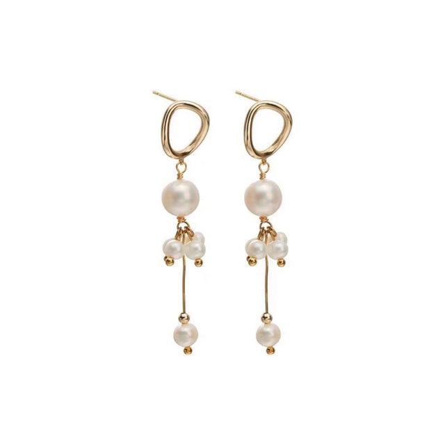 Pearl Tassel Earrings
