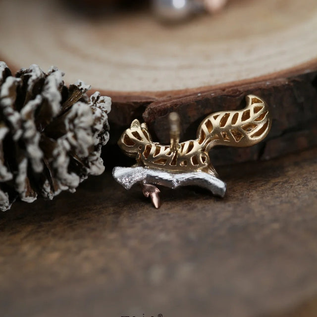 Squirrel’s Acorn Treasure Earrings