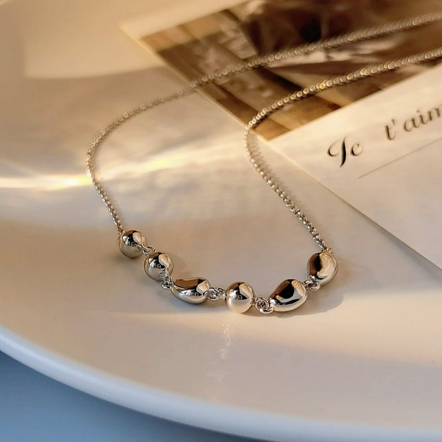 Gentle Beads Silver Necklace