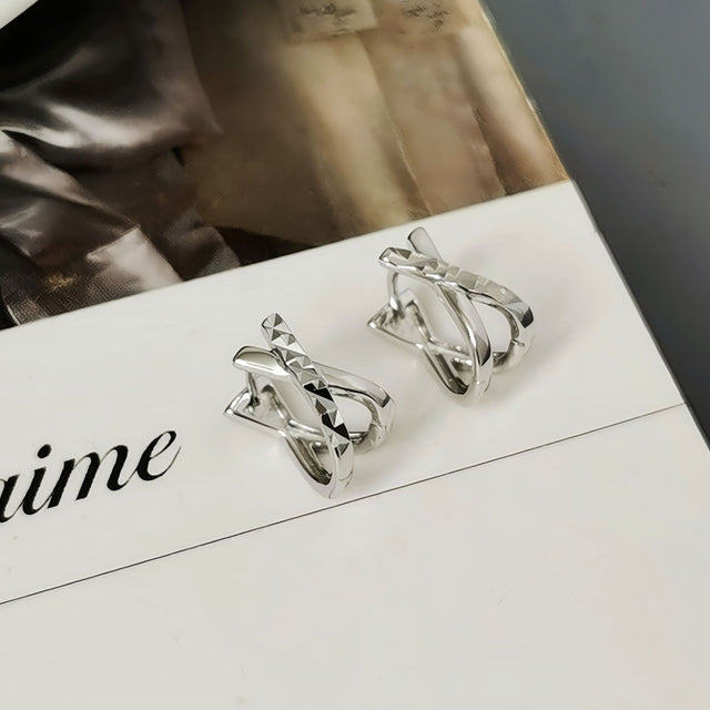 Cross Over Earrings