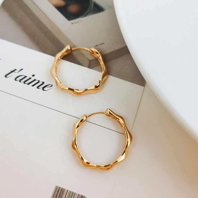 Silhouette Hoop Earrings