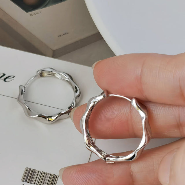 Silhouette Hoop Earrings