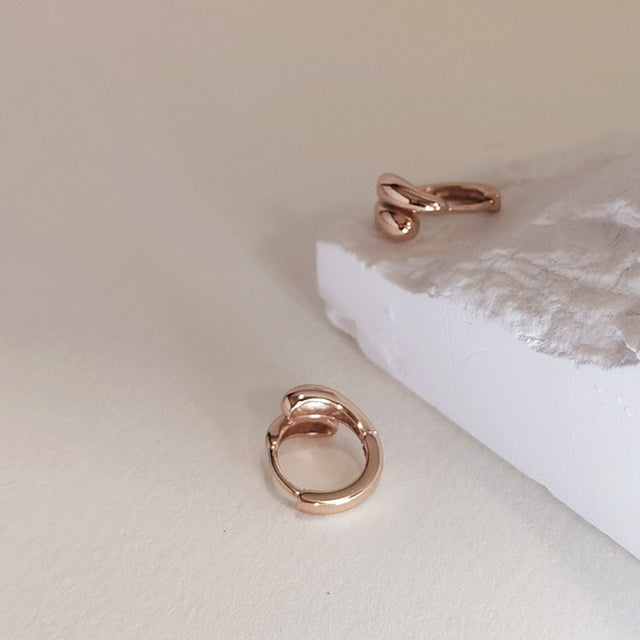 Water-drop Silver Earrings