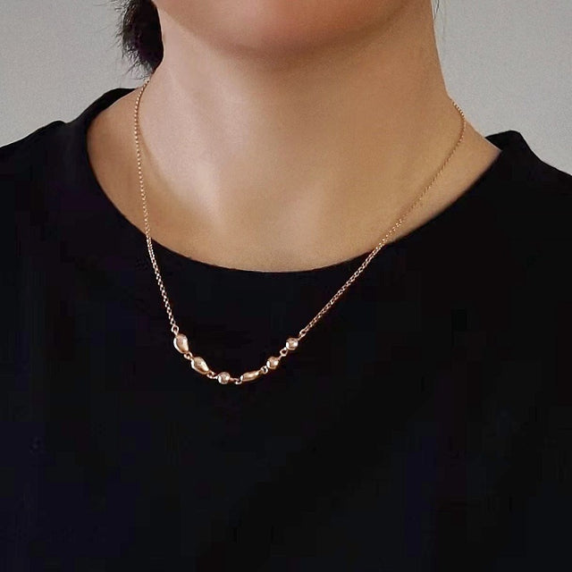 Gentle Beads Silver Necklace