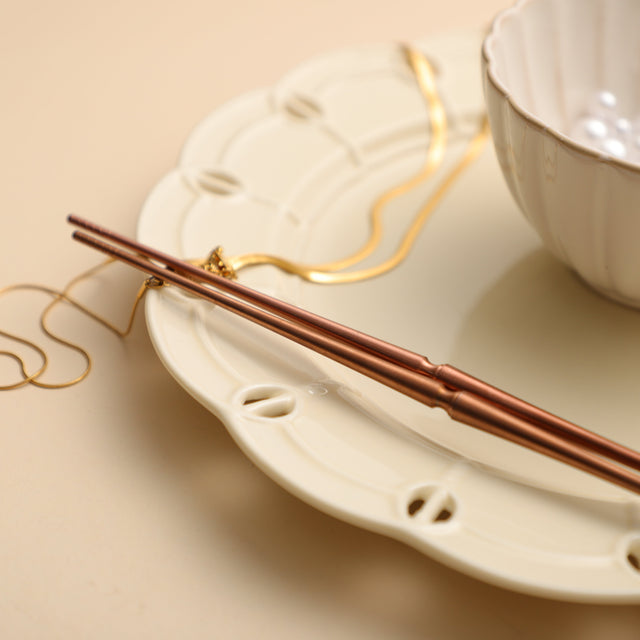 Rose Gold Colosseum Chopsticks