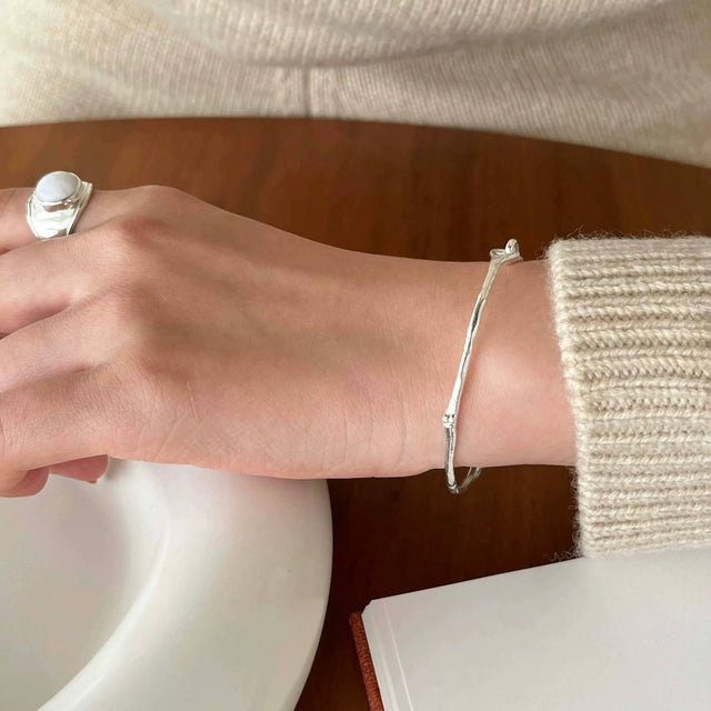 Twig Silver Bracelet