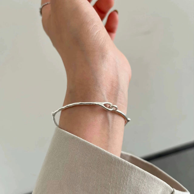 Twig Silver Bracelet