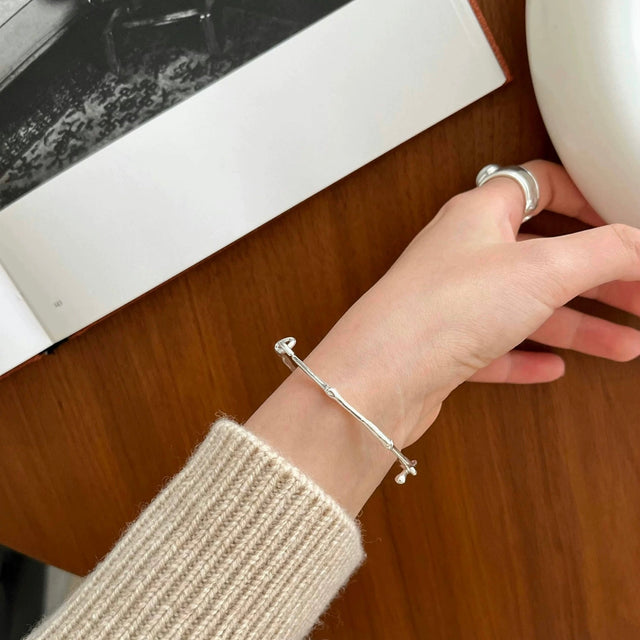 Twig Silver Bracelet