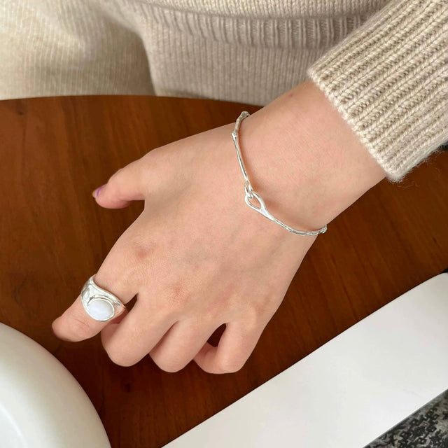 Twig Silver Bracelet