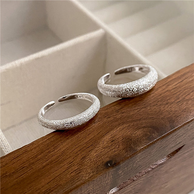 Glittering Silver Ring