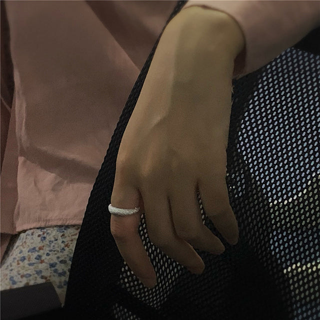 Glittering Silver Ring