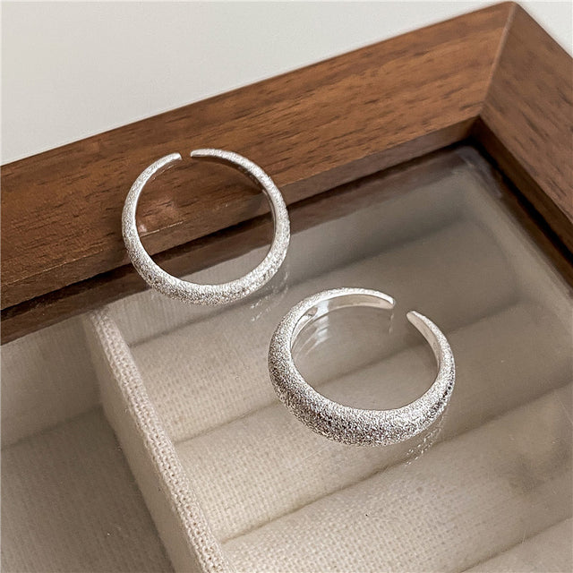 Glittering Silver Ring