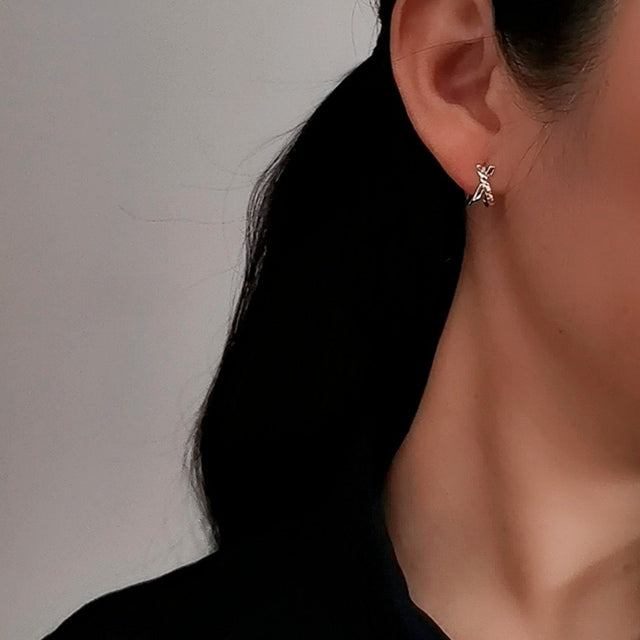 Cross Over Earrings