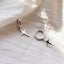 Star Drop Hoop Earrings