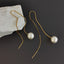 Pearl Silver Threader Earrings