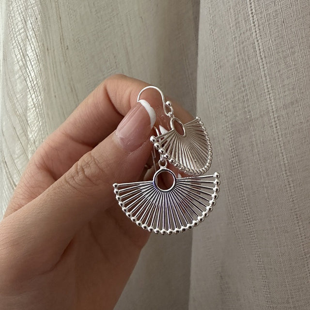 Peacock Silver Earrings