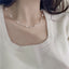 Wave Silver with Pearl Necklace