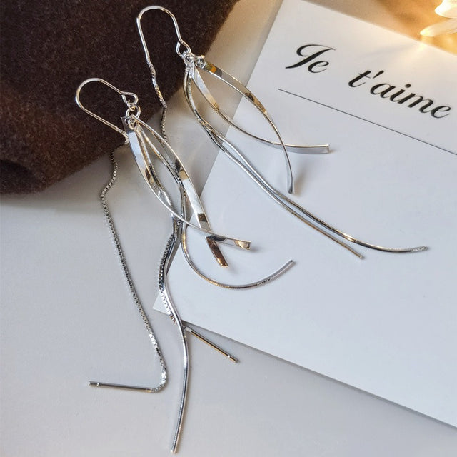 Wave Thread Earrings