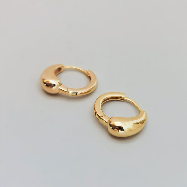 Curved Bean Earrings