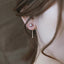 Shinning Purple Pearl Earrings
